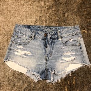 American Eagle Outfitter, Blue Jean Ripped Shorts